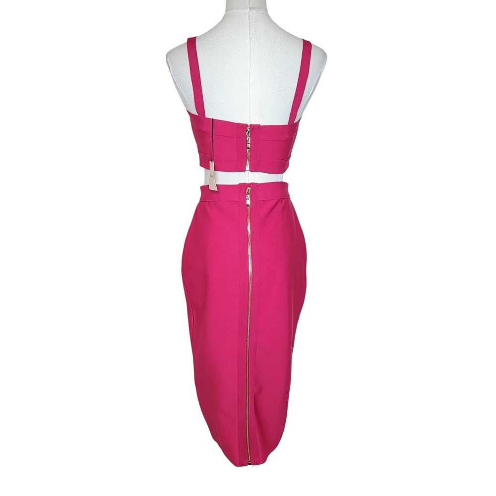 Revolve Superdown Emilia Pink 2 Piece Set Small Bachelorette Cocktail Summer - Picture 8 of 8